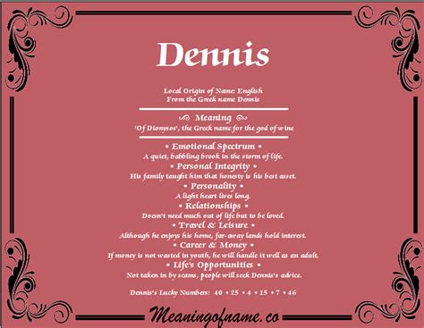 dänis|Meaning, origin and history of the name Dennis